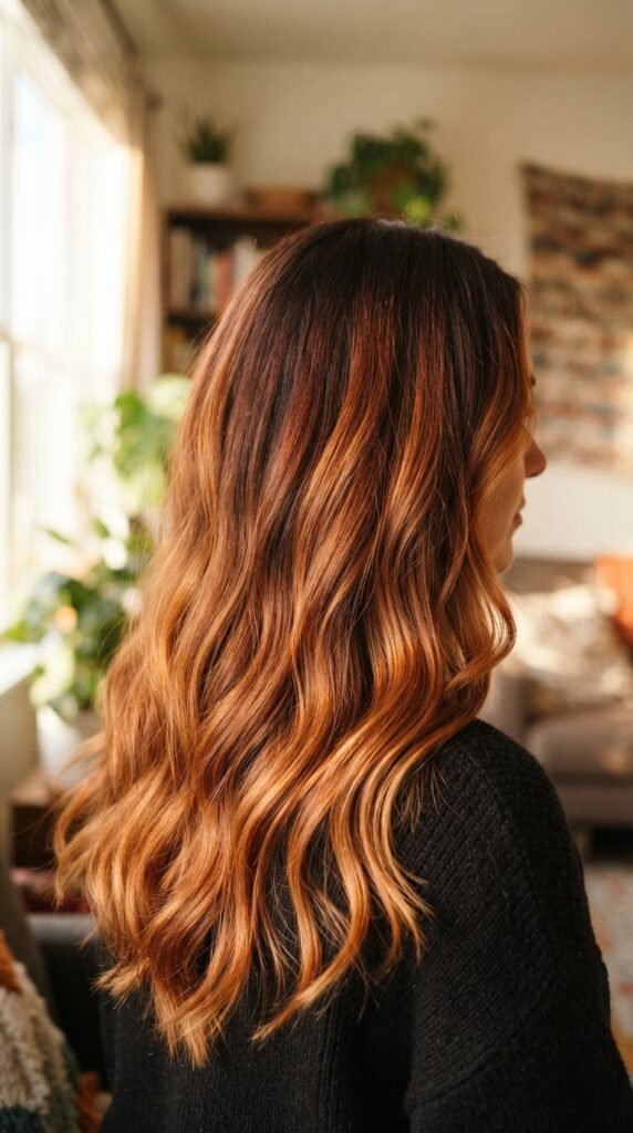 Pumpkin Spice Latte Copper Hair Colors Hairstyle