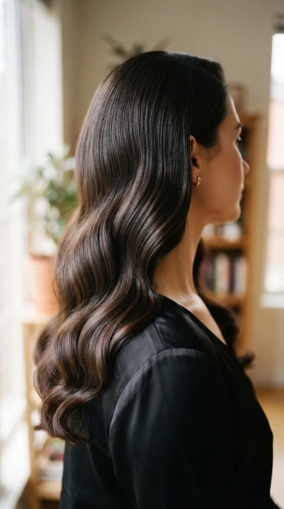 Classic Hollywood Glam Body Waves Hairstyle