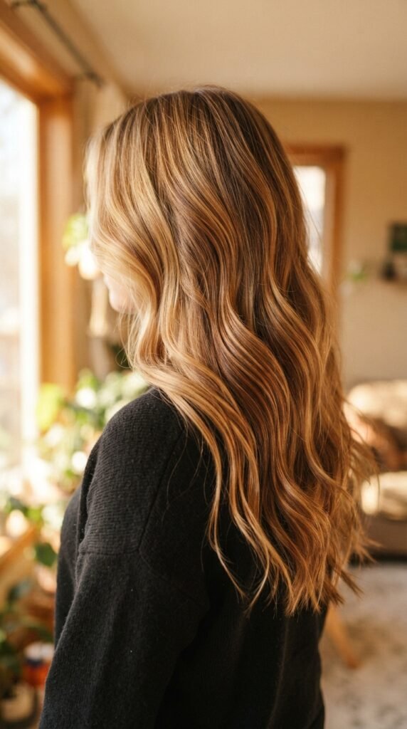 Honey Chestnut Blend Hair Lowlights Color Ideas Hairstyle