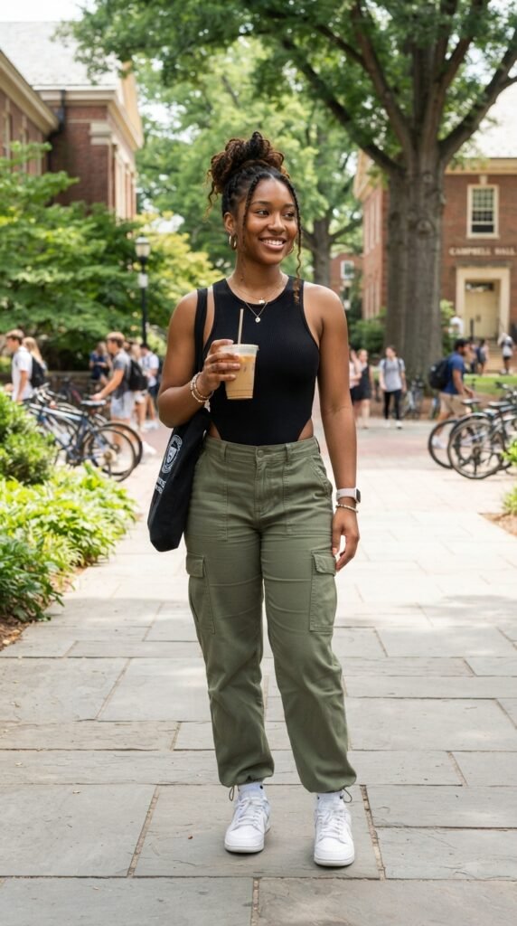 The High-Waisted Cargo Pants FDOC Outfit