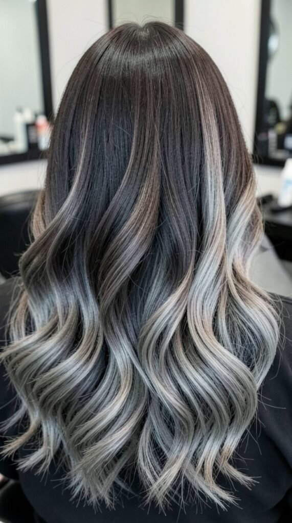 Smoky Mocha Shadow Root Balayage Hairstyle