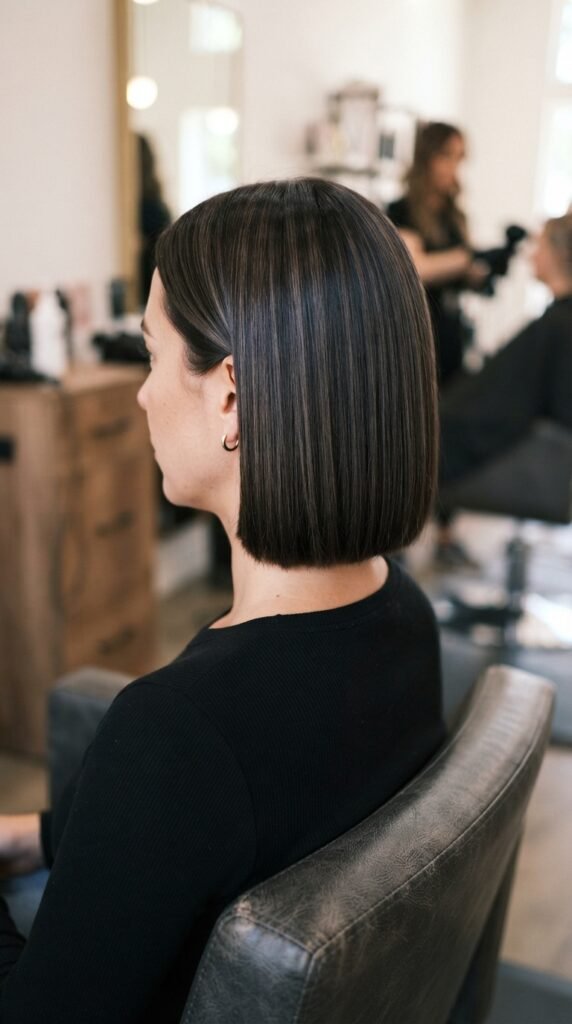 Charcoal Espresso Shadow Hair Lowlights Color Ideas