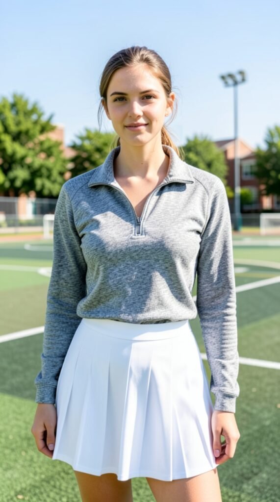 Zip Pullover College Outfit