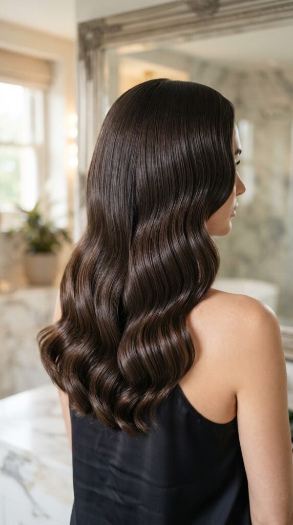Messy Shag Cut Body Waves Hairstyle