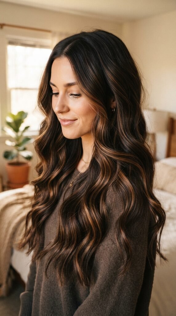 Smoky Sable Root Hair Lowlights Color Ideas Hairstyle