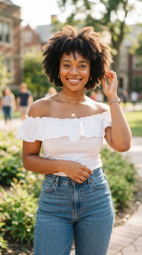 The Off-The-Shoulder Top FDOC Outfit