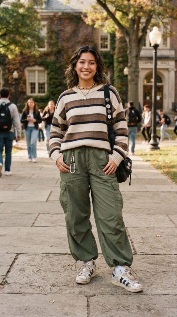 The Smocked Waist Top and Flare Pants Back to School Outfit