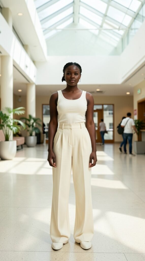 The Monochromatic Trouser Set FDOC Outfit