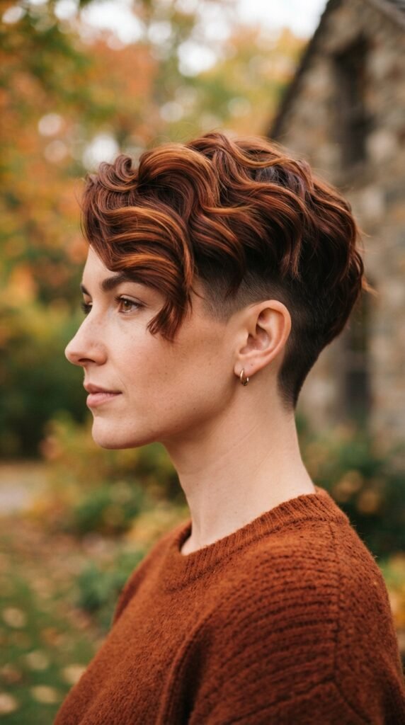 Auburn Undercut Pixie Fall Hairstyles for Short Hair 2026 Hairstyle