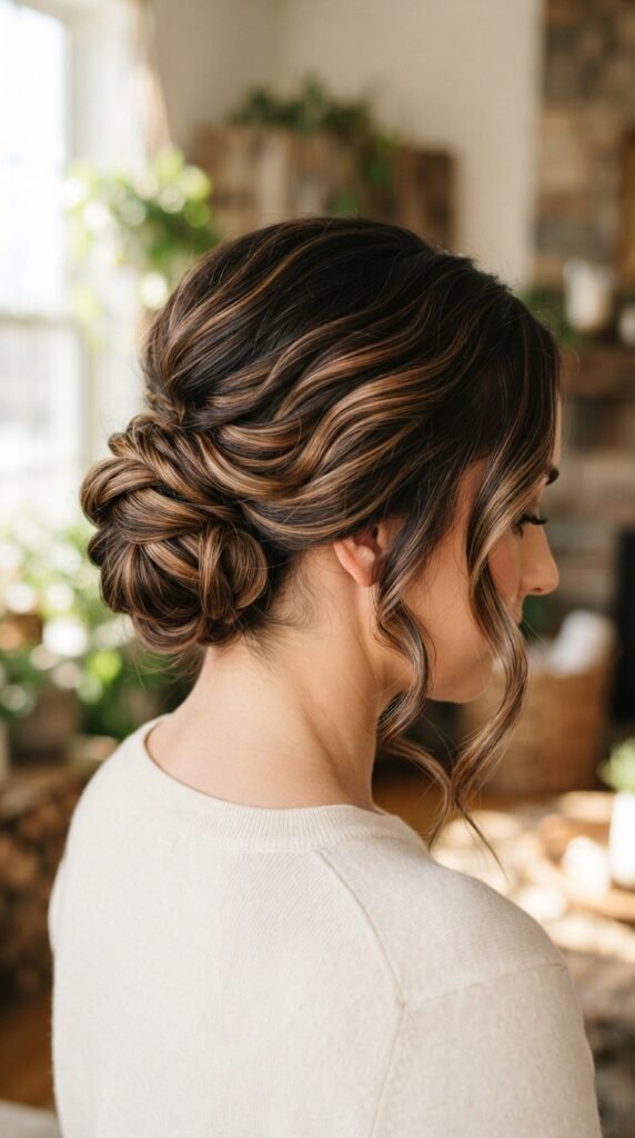 Toasted Hazelnut Dimensional Balayage Hairstyle