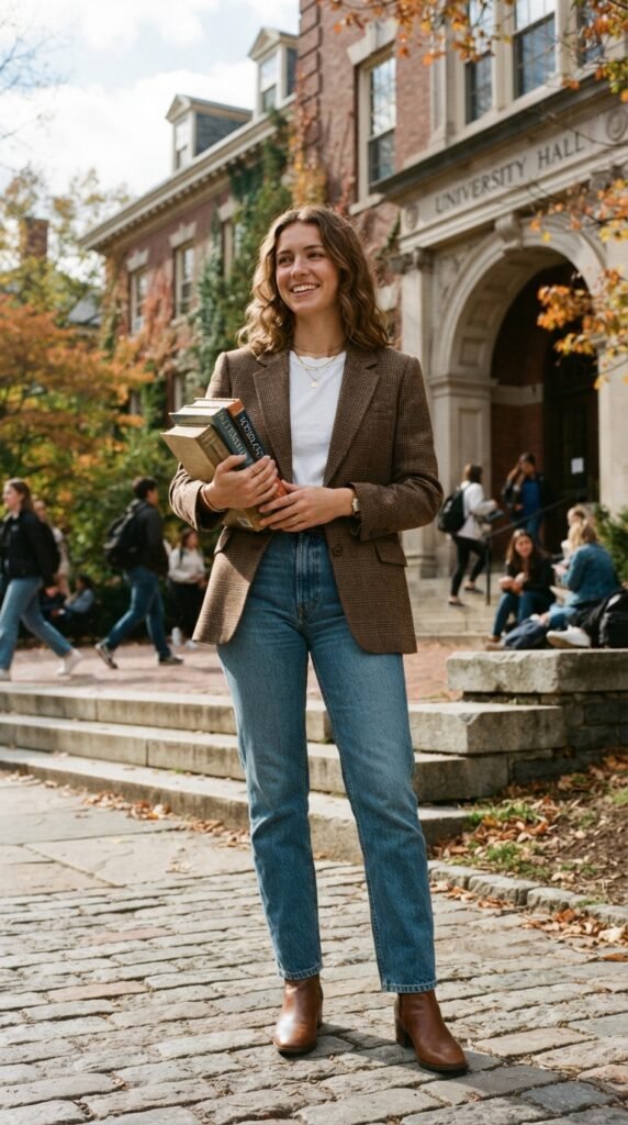 Leg Jeans Back to School Outfit