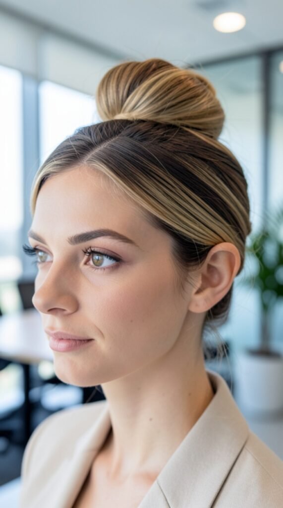 Tailored French Twist Fall Office Hairstyles 2026 Professional Hair