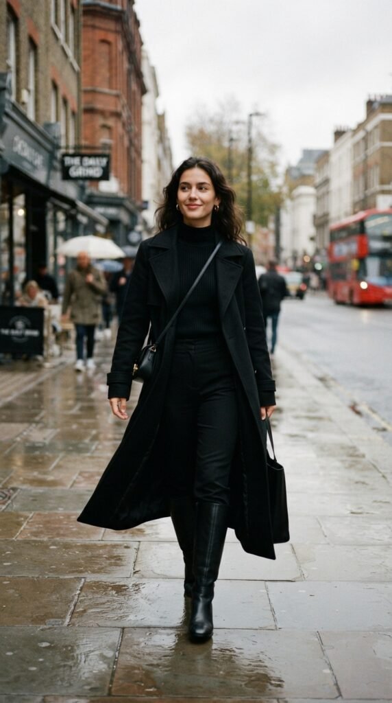Long Trench Coat Mafia Outfit