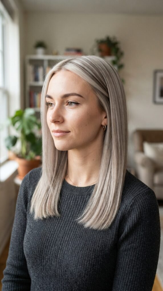 Smoky Ash Brown Hair Lowlights Color Ideas Hairstyle