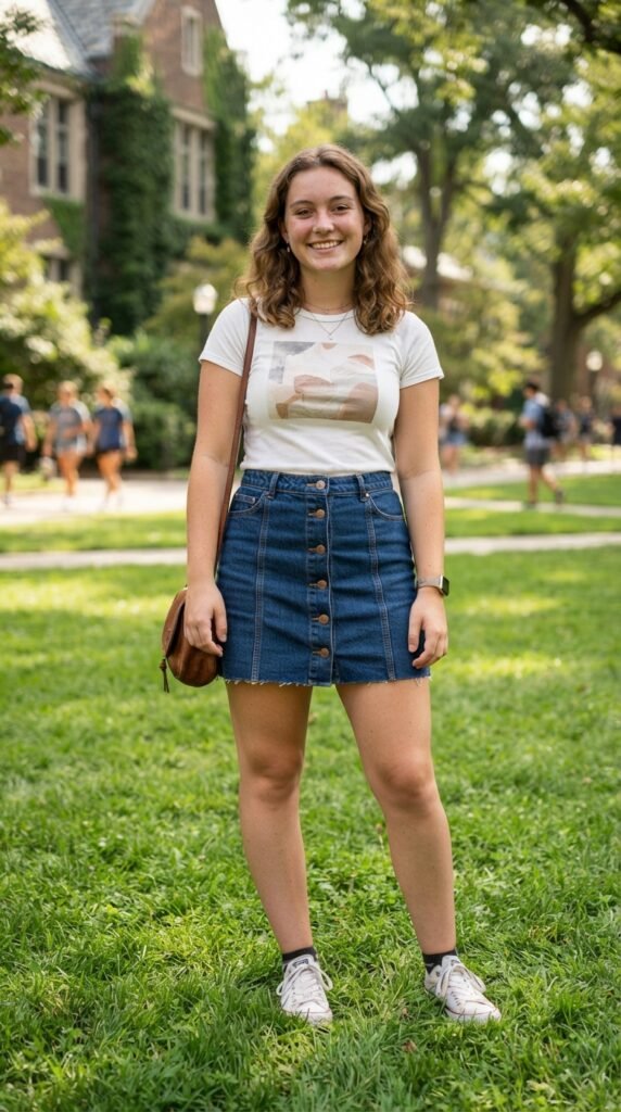 Line Skirt Back to School Outfit