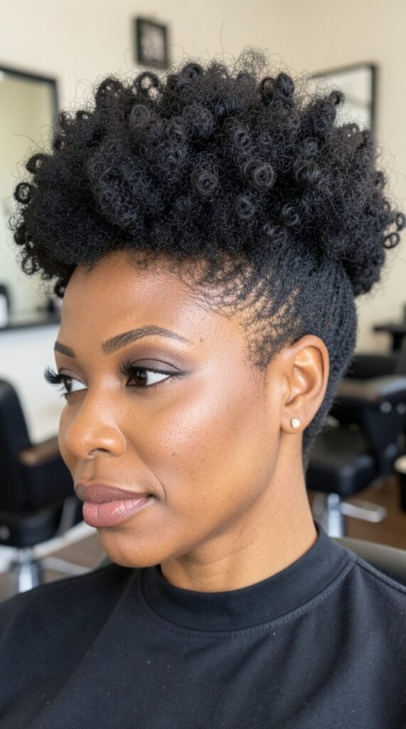 Tapered Cut Afro Hairstyle