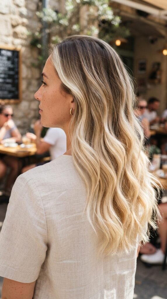 Vanilla Latte Bright Balayage Hairstyle