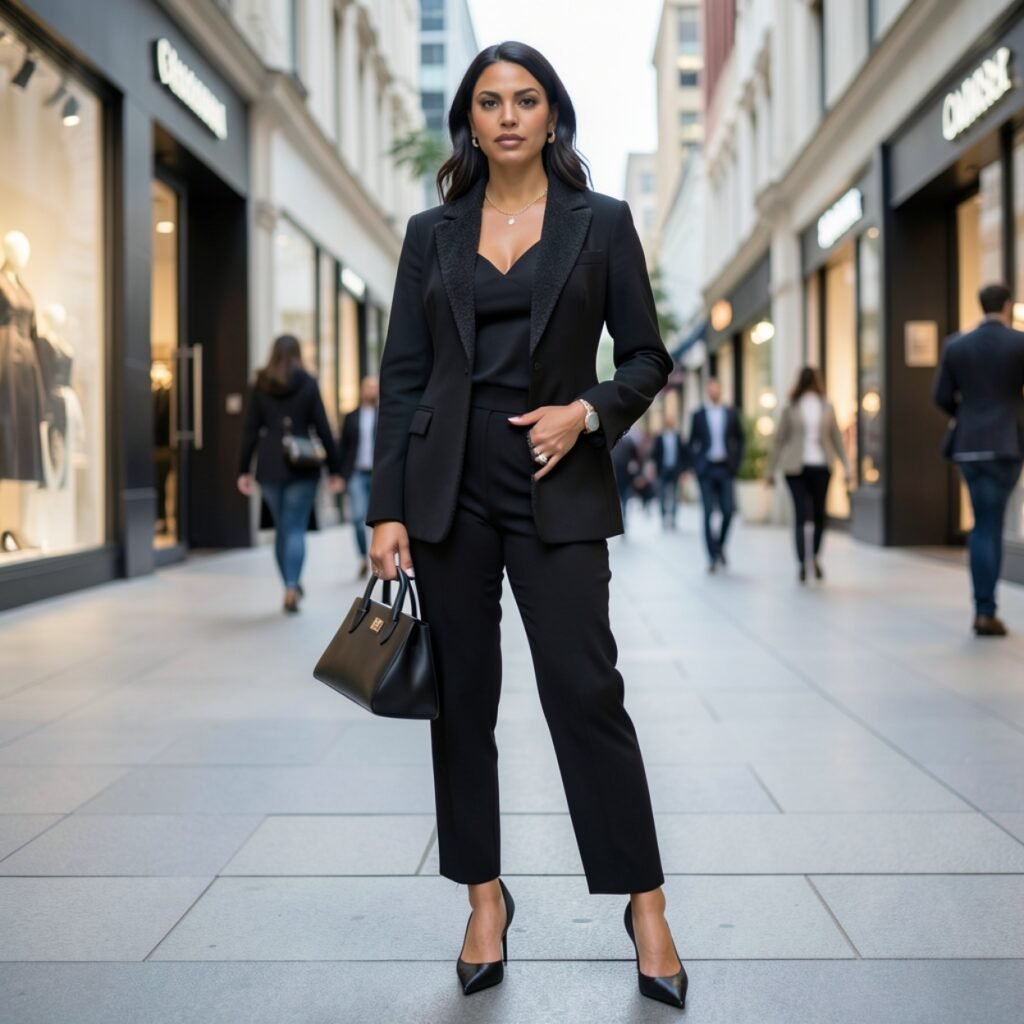 Monochrome Black Luxe Outfit