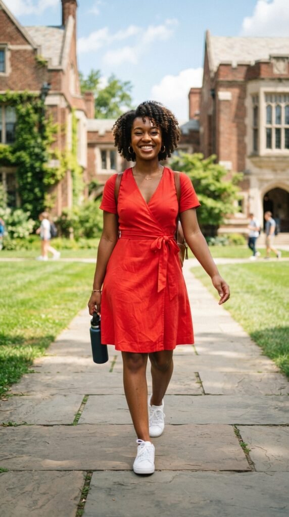 The Wrap Dress FDOC Outfit