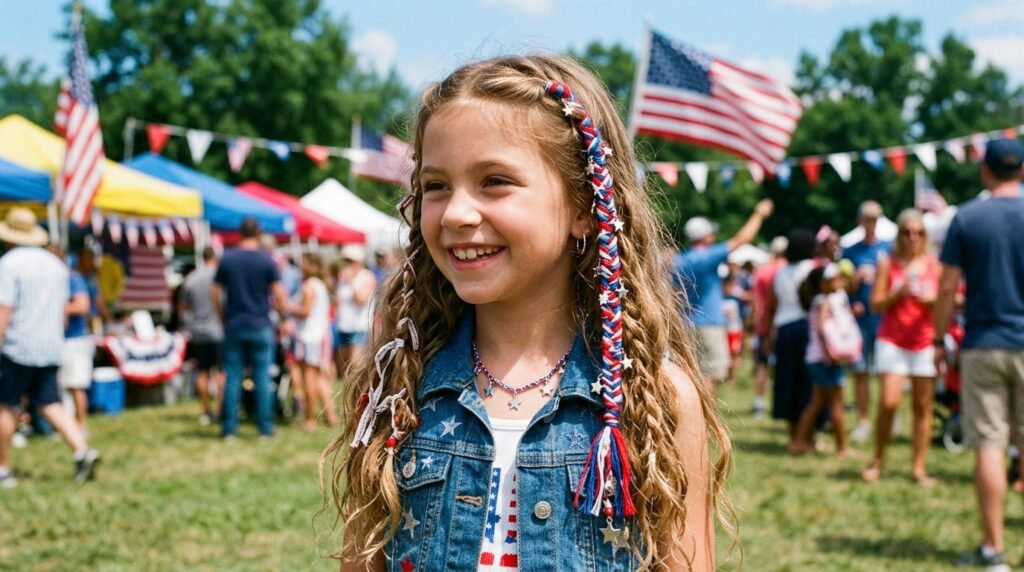 7 4th of July Hairstyles for Young Girls 2026
