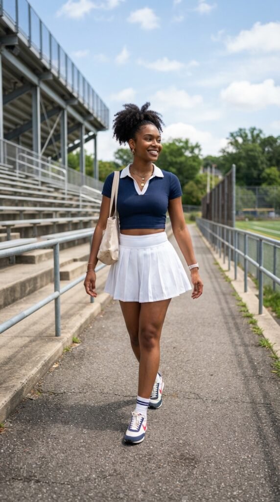 The Pleated Tennis Skirt FDOC Outfit