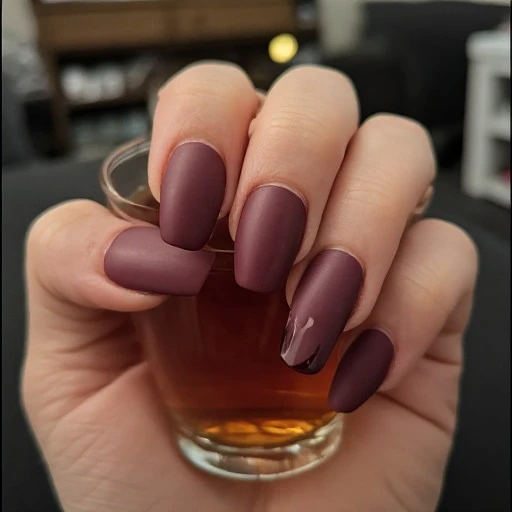 Matte Burgundy Majesty Coffin Nails
