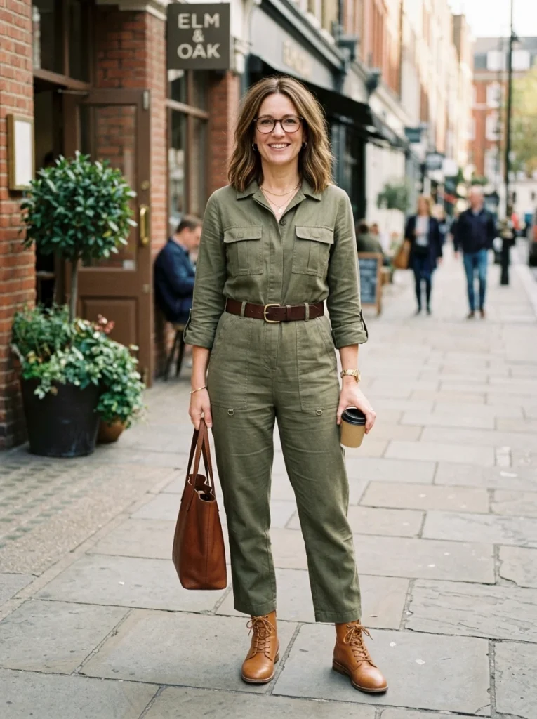 Belted Utility Jumpsuit