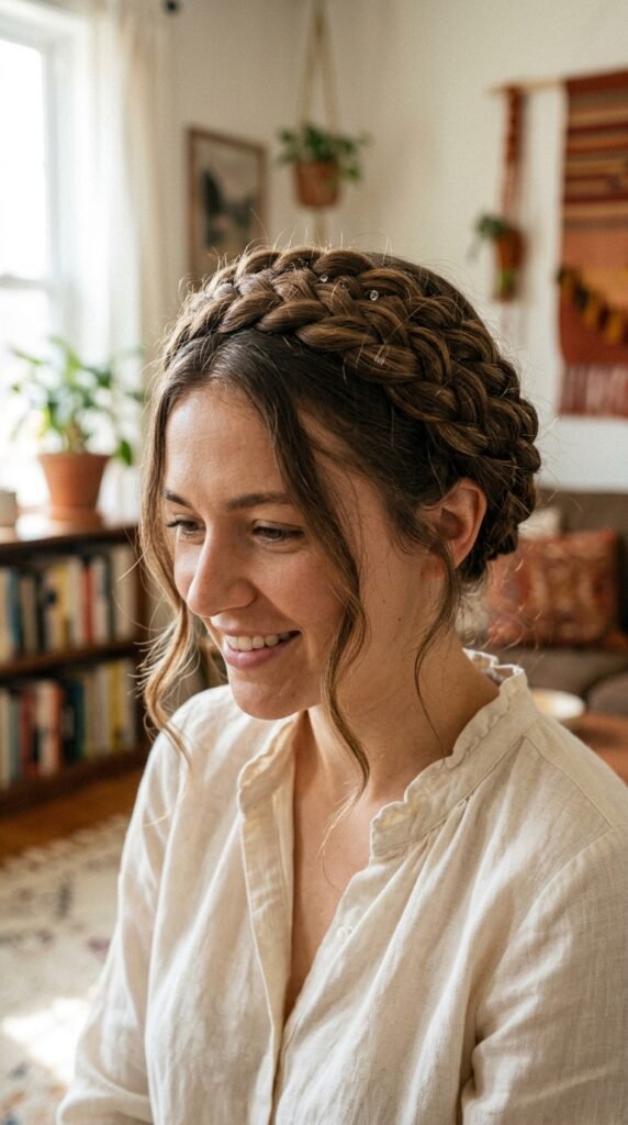 Braided Crown Hairstyle