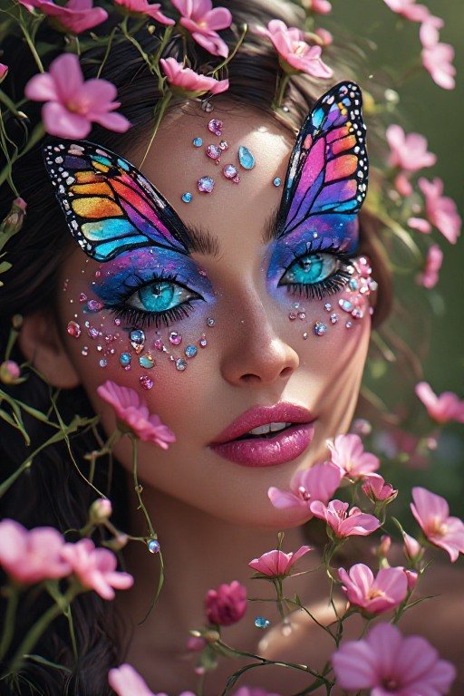 Butterfly Fantasy Makeup Look
