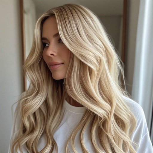 Champagne Blonde Hairstyle Tint