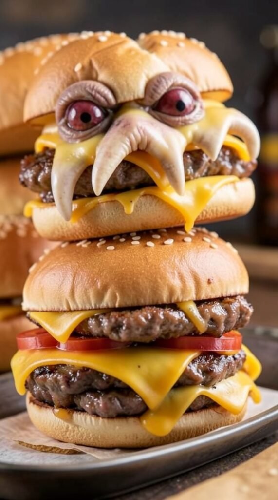 Cheese-Fanged Monster Sliders