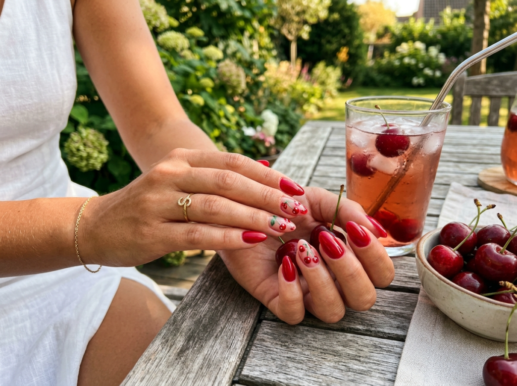 Cherry Summer Nails