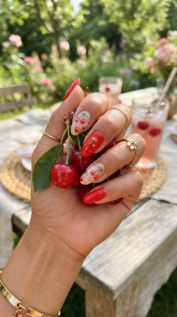 Cherry Summer Nails