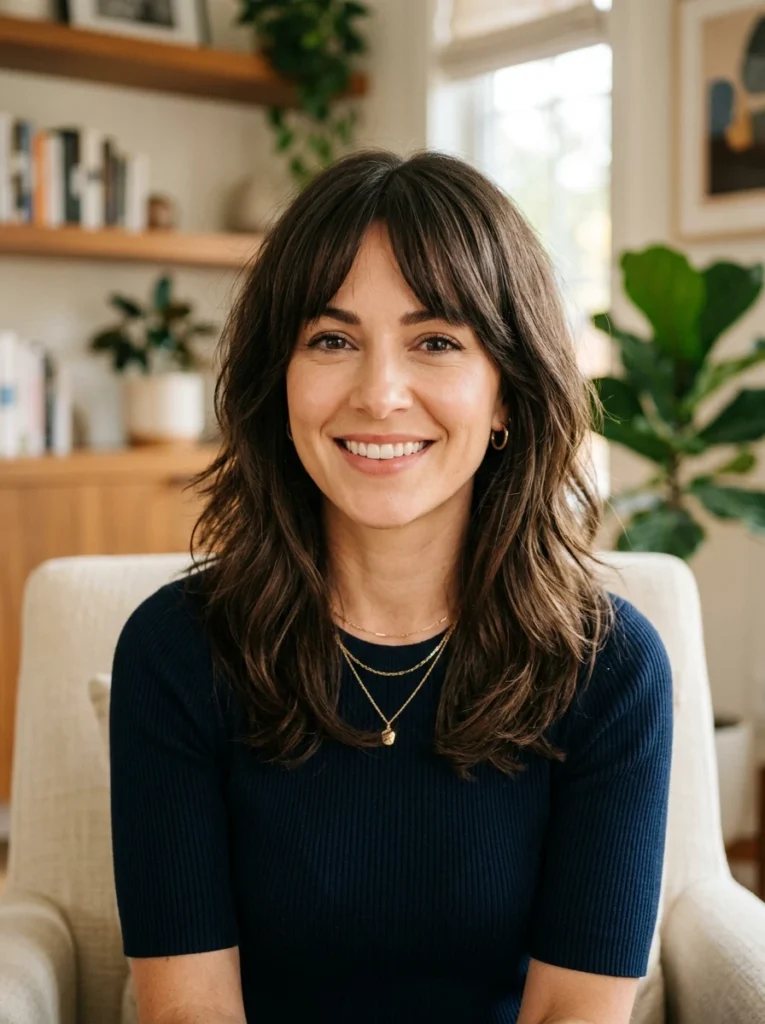  Chic Curtain Bangs with Layers
