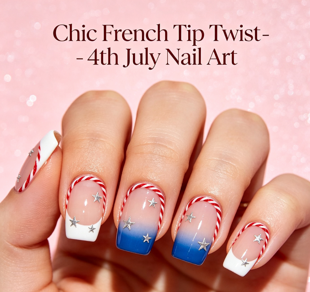 Chic French Tip Twist