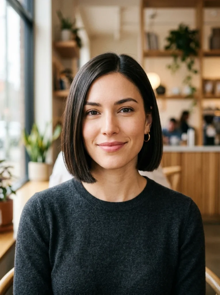 Classic Blunt Chin-Length Bob
