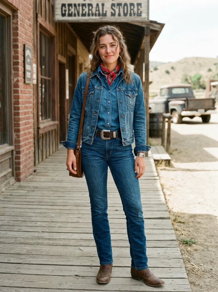 Classic Denim on Denim (Cowgirl Tuxedo)
