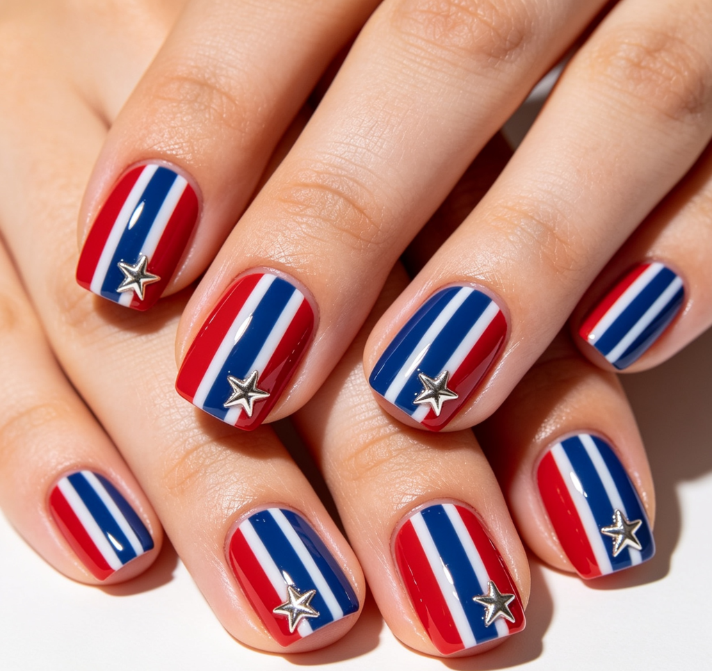 Classic Red, White, and Blue Stripes