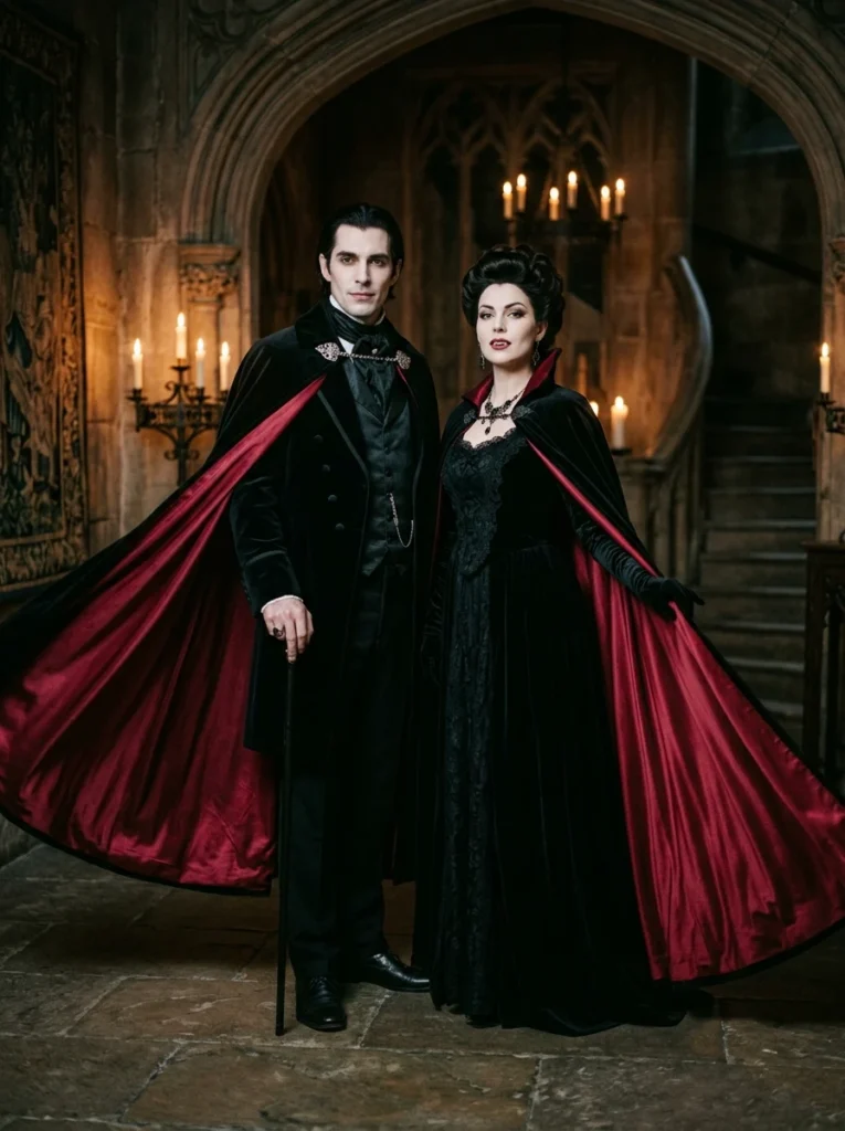 Classic Vampire Duo and Cape