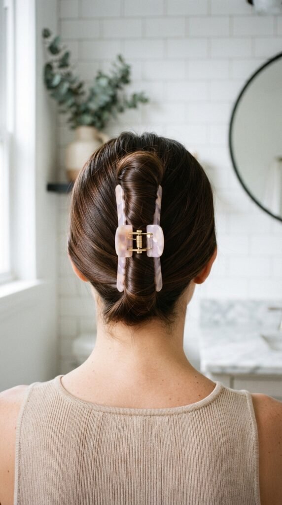 The Claw Clip French Twist Hairstyle