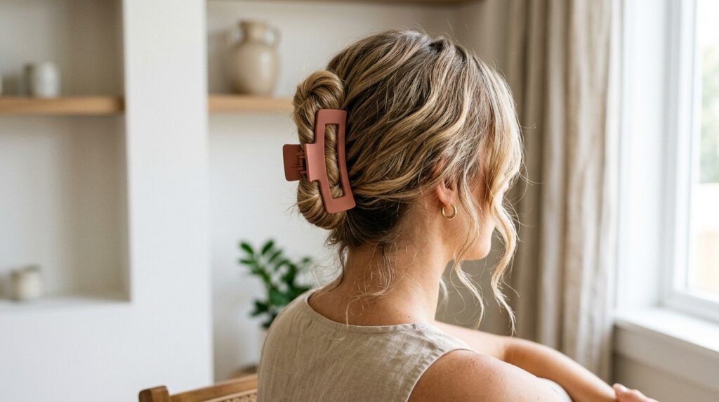 Claw Clip Twist Hairstyle
