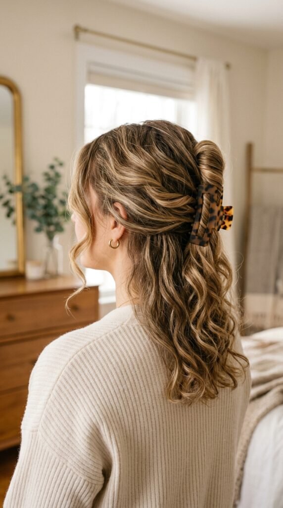 Claw Clip Twist Hairstyle