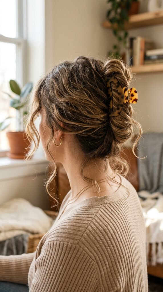 Claw Clip Twist Hairstyle