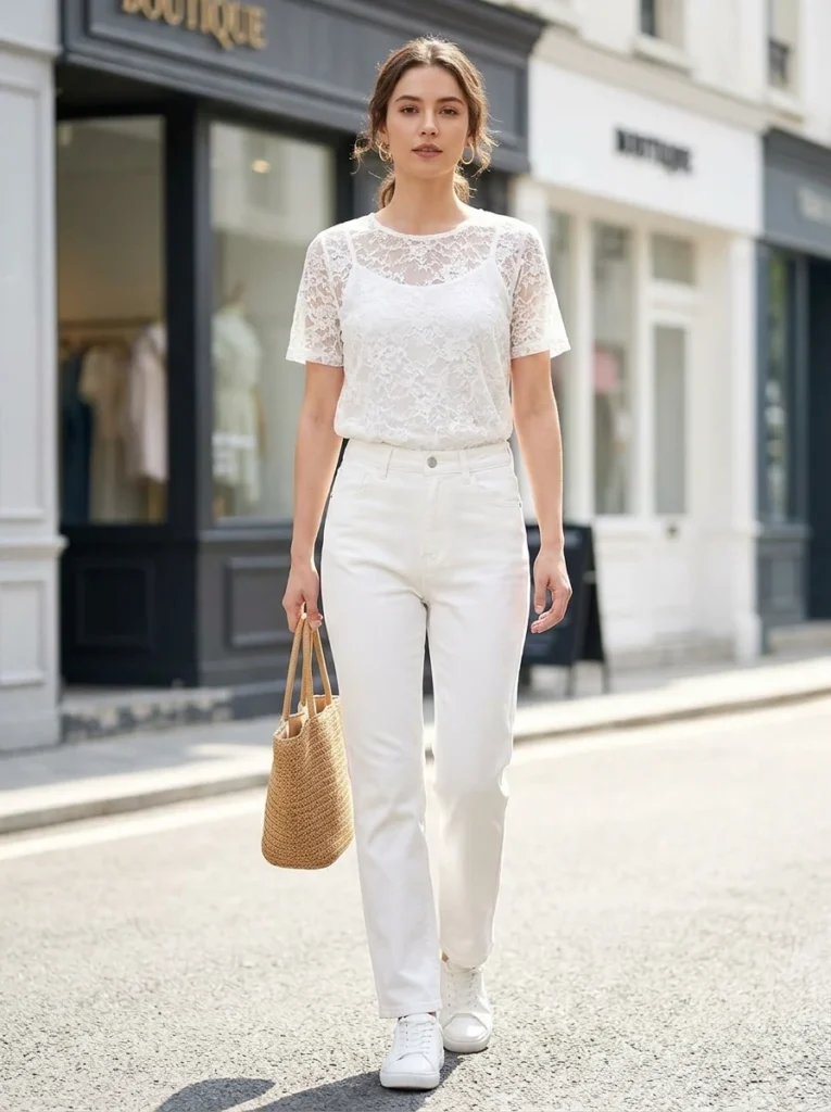 Clean White Jeans