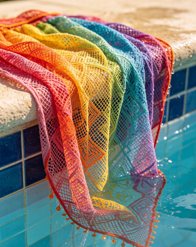 Colorful Mesh Sarong -