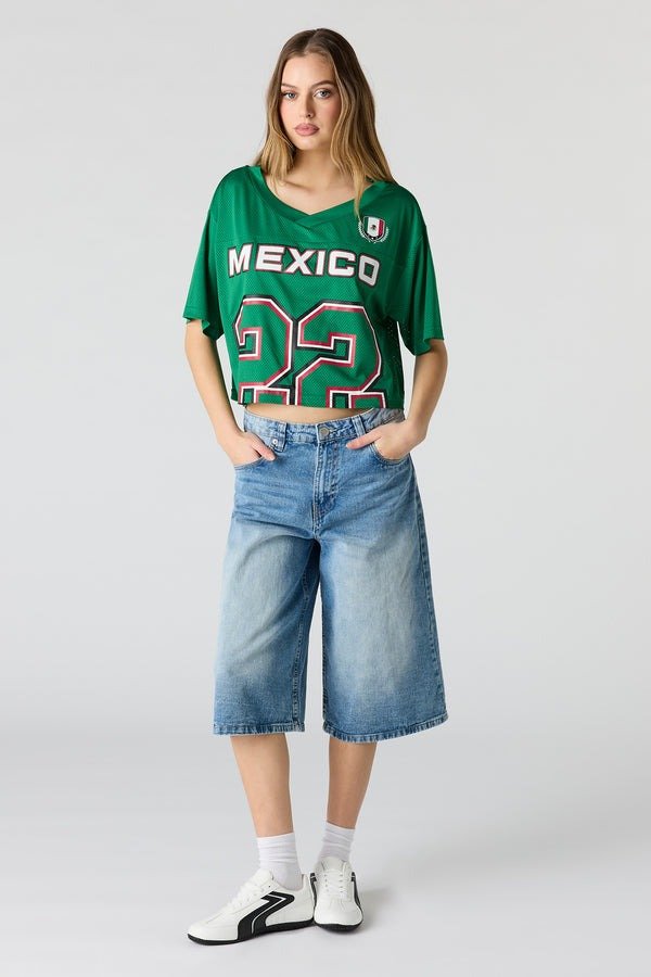 Cropped Graphic Tee Mexico World Cup Outfit Ideas