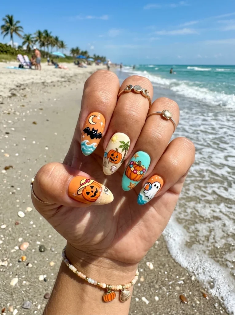 Cute Pumpkin Beach Day
