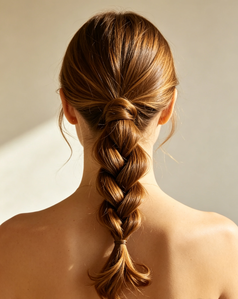 Low Twisted Ponytail