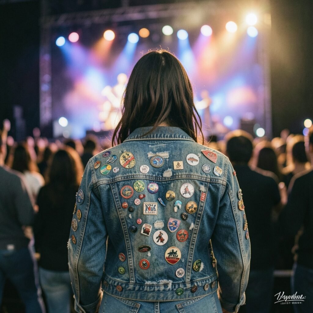 . Denim Jacket and Graphic Tee