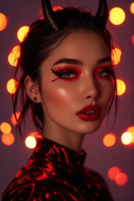 Devil Makeup Look